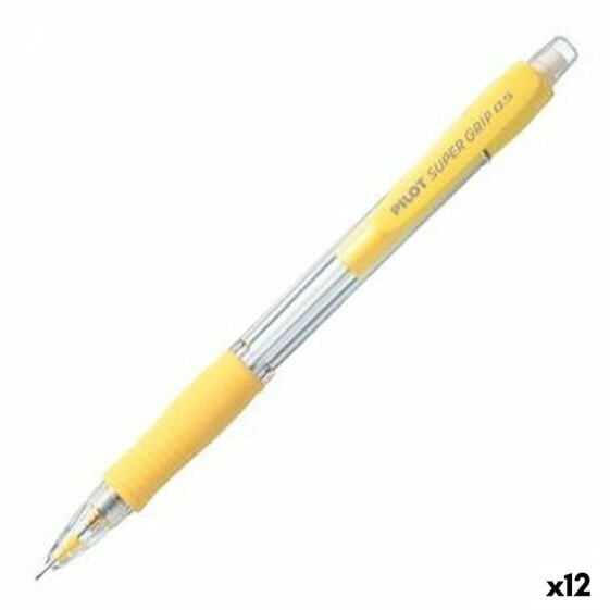 Механический карандаш Pilot Super Grip Жёлтый 0,5 mm (12 штук)