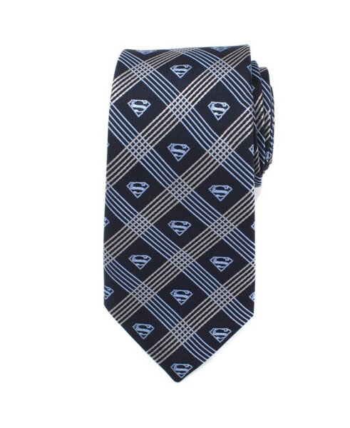 Superman Shield Plaid Men's Tie