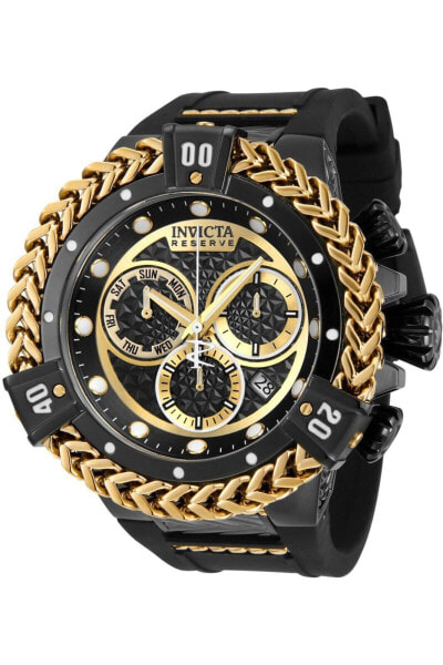 Invicta Men's 33156 Reserve Quartz Chronograph Black Gold Dial Watch