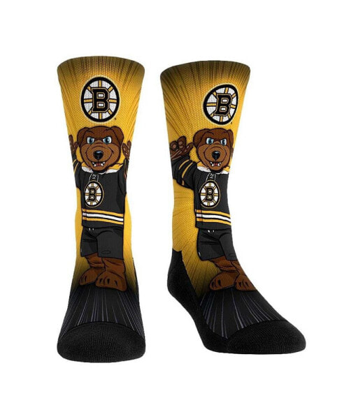 Men's and Women's Socks Boston Bruins Mascot Pump Up Crew Socks