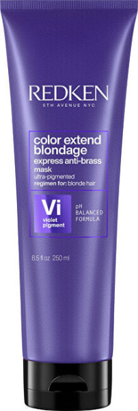 Mask neutralizing yellow tones Hair Color Extend Blondage (Express Anti-brass Purple Mask)