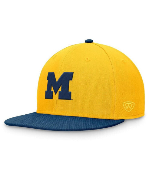 Men's Maize/Navy Michigan Wolverines Rally Two-Tone Fitted Hat