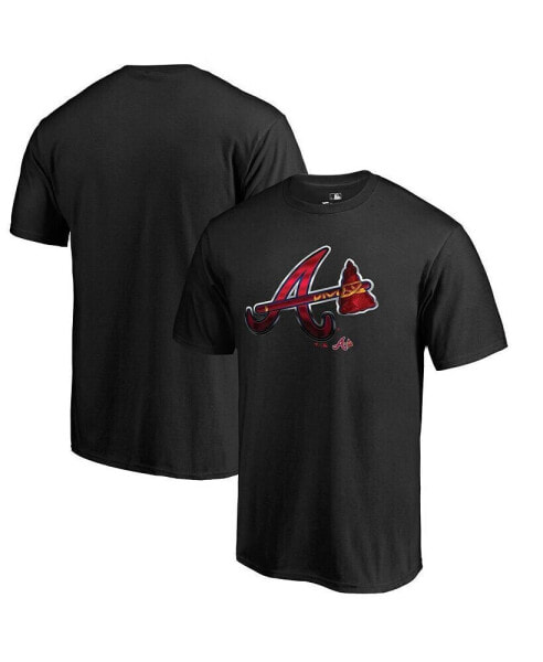 Men's Black Atlanta Braves Midnight Mascot T-shirt