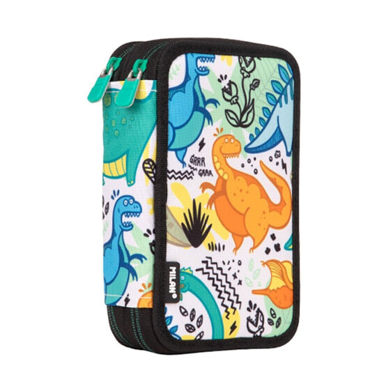 MILAN Filled Double Decker Pencil Case Dinos Special Series