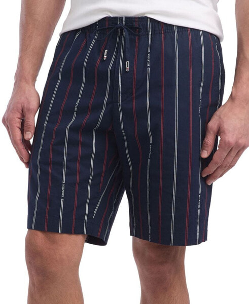 Men's Brooklyn Straight Fit Foulard Striped 9" Shorts