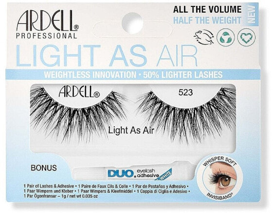 Ardell False Lashes Light As Air 523 1 Pair + Lash Glue