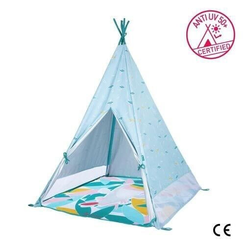 Badabulle Jungle Tipi fr Kinder Anti-UV FPS 50+ Evolution Wasserdichte Matratze 100x100x120cm