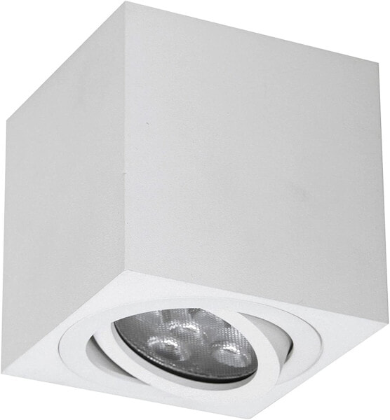 Потолочный спот INNOVATE LED, 35° поворотный потолочный светильник, современная подсветка IP20 GU10, плоский датчик, без ламп (2 штуки, серебряный квадрат)