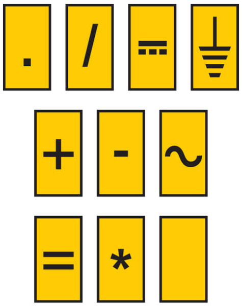 Маркер для маркировки HellermannTyton WIC0-SIGN-PA66-YE 561-00004