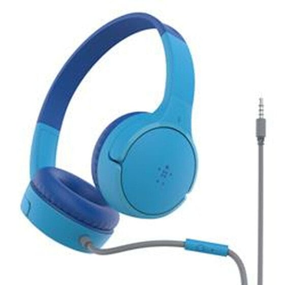 Синие игровые наушники с микрофоном Belkin AUD004BTBL