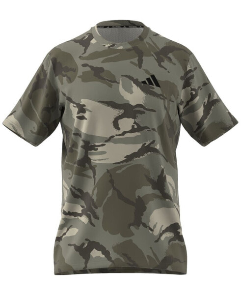 Men's Short Sleeve Crewneck Camo Print T-Shirt
