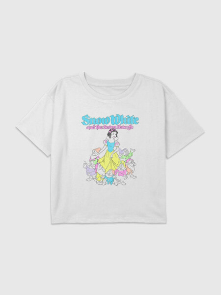 Kids Disney Princess Snow White Graphic Boxy Crop Tee