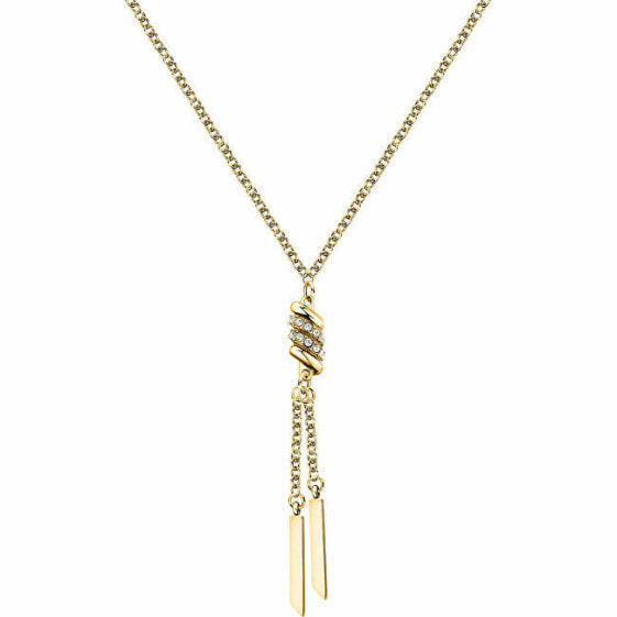 Decent Gold Plated Torchon Crystal Necklace SAWZ02