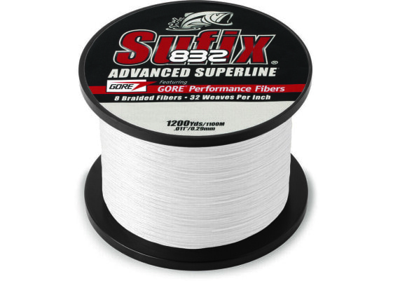 Sufix 832 Braid Fishing Line | Ghost | 6 lb | 1200 yd