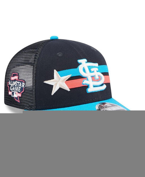 Men's Navy/Teal St. Louis Cardinals 2024 MLB All-Star Game Meshback Low Profile 9FIFTY Snapback Hat