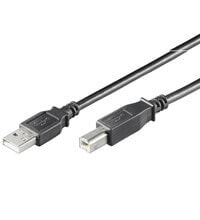 Wentronic USB 2.0 Hi-Speed Cable - black - 1.8m - 1.8 m - USB A - USB B - USB 2.0 - 480 Mbit/s - Black