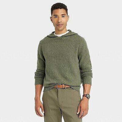 Men's Hooded Pullover Sweater - Goodfellow & Co Dark Green M