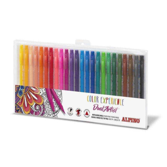 ALPINO Dual artist color experience marker pen 24 units