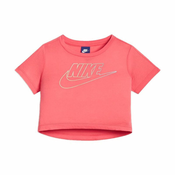 Детский Футболка с коротким рукавом Nike Youth Logo Коралл