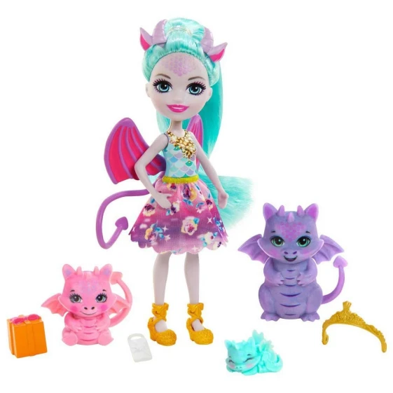 Кукла Enchantimals Family Toy Esmeralda со страусами