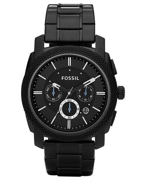 Men's Chronograph Machine Black Stainless Steel Bracelet Watch 45mm FS4552