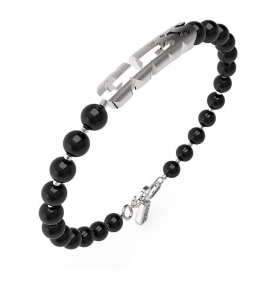 Edgy Styles Modern Beaded Bracelet JUMB04059JWSTBK