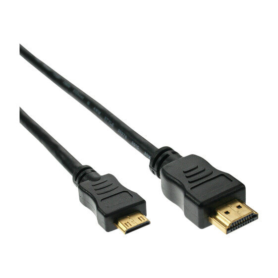 InLine HDMI mini cable - High Speed HDMI - AM/CM - gold plated - 3m