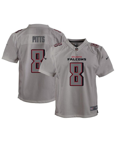 Футболка для малышей Nike Kyle Pitts Atlanta Falcons серого цвета.