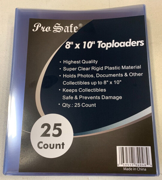 25 PRO-SAFE 8" X 10" Photograph Toploaders 34048 New Sealed