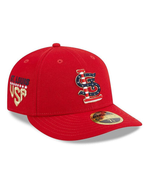 Men's Red St. Louis Cardinals 2023 Fourth of July Low Profile 59FIFTY Fitted Hat