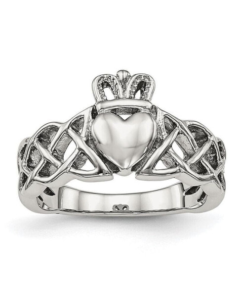 Stainless Steel Polished Claddagh Ring