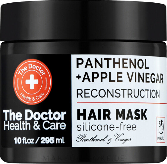 Haarmaske Rekonstruktion - The Doctor Health & Care Panthenol + Apple Vinegar Reconstruction Hair Mask 295 ml