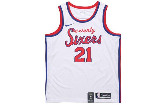 Майка баскетбольная Nike NBA SW 76 21 АВ4509-103 76ers Embiid 21 White Male Fit