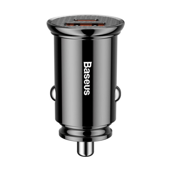 Зарядное устройство для автомобиля Baseus Circular PPS USB и USB-C QC PD черное