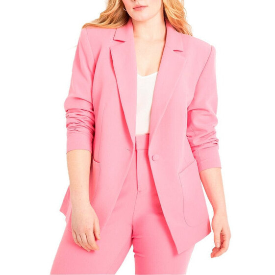 Plus Size The 365 Suit Patch Pocket Blazer