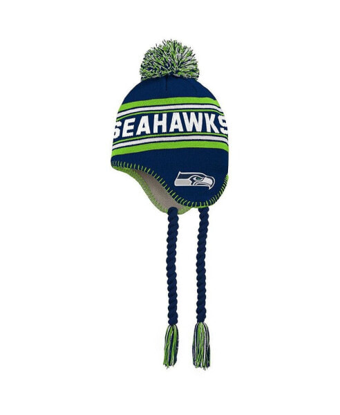 Шапка Outerstuff Seattle Seahawks Tassel Knit Hat