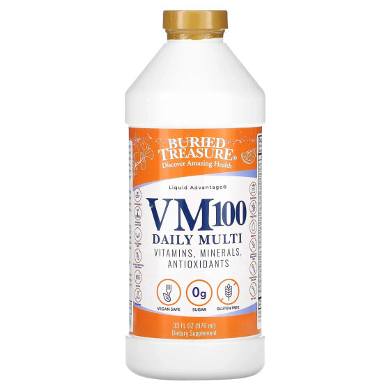 Витаминно-минеральный комплекс Buried Treasure VM100 Daily Multi, Orange Zest, 976 мл