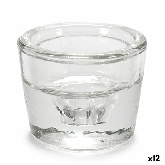 Подсвечник Прозрачный Cтекло Gift Decor Transparent Glass 6 x 4,3 x 6 cm (12 штук)