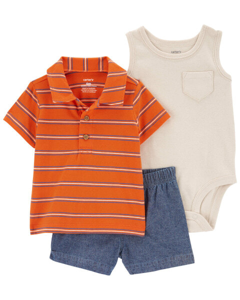 Baby 3-Piece Little Short Set 12M