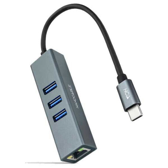 NANOCABLE 10030408 USB C Ethernet Hub