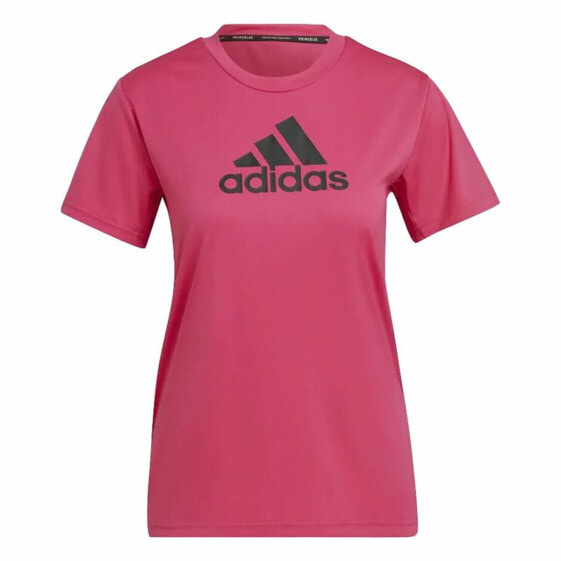 Футболка женская Adidas Designed 2 Move с логотипом Фуксия