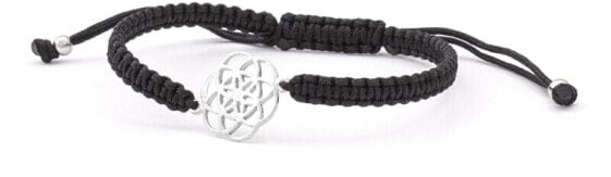Stylish black lanyard kabala bracelet Mandala AGB545