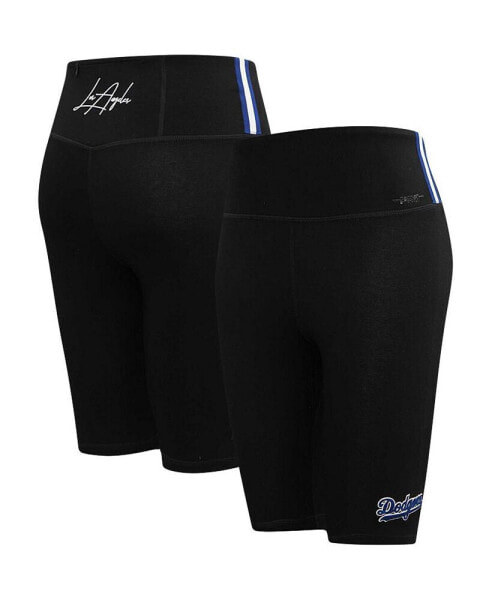 Women's Black Los Angeles Dodgers City Scape Bike Shorts