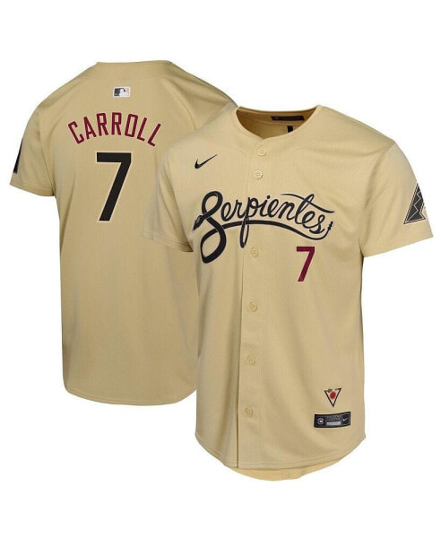 Big Boys and Girls Corbin Carroll Sand Arizona Diamondbacks City Connect Limited Player Jersey