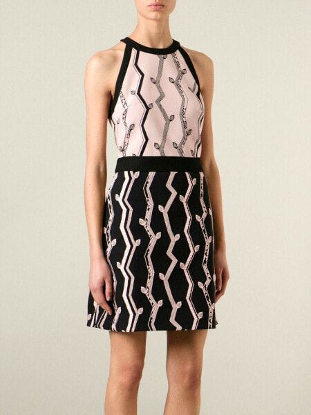 3.1 Phillip Lim Black Pink Cut-in Tank Sleeveless Design Mini Dress Size 6