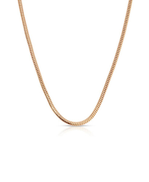 Classic 18k Gold Plated Snake Chain Necklace