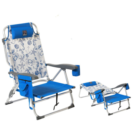 Пляжный стул Синий 87 x 51 x 23 cm