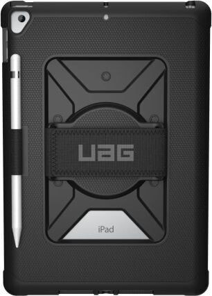 Etui na tablet UAG UAG Metropolis Hand Strap - obudowa ochronna z uchwytem na dłoń do iPad 10.2" 7&8G (czarna)