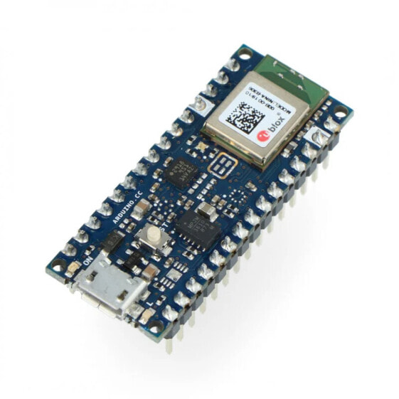 Модуль Arduino Nano 33 BLE с разъемами - ABX00034