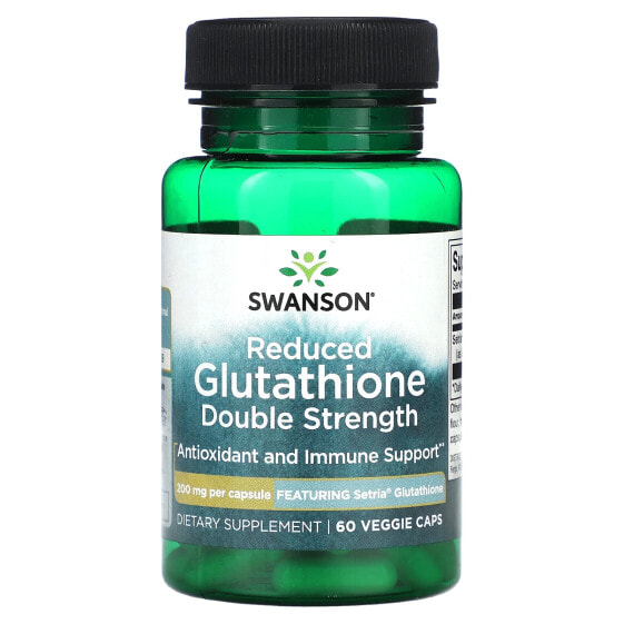 Swanson, С пониженным содержанием глутатиона двойной концентрации, 60 растительных капсул